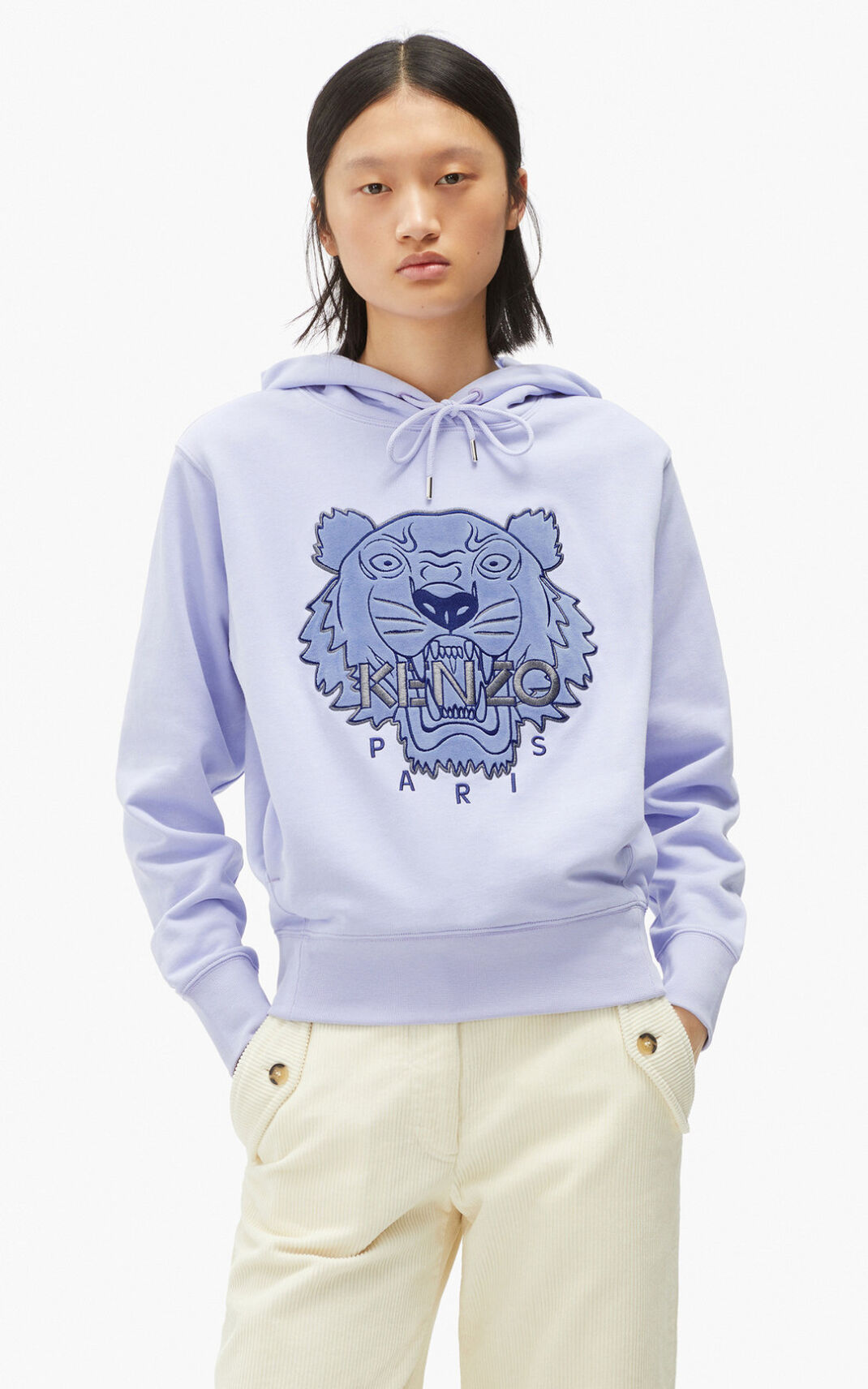 Moletom Kenzo The Inverno Capsule Tiger Feminino - Luz Azuis | 689QDUXRC